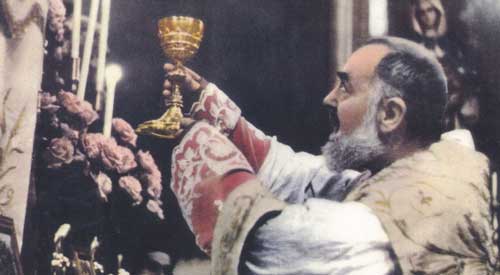 A única missa celebrada por Pe. Pio.