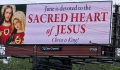 Help put 1000 Sacred Heart Billboards up in the month of June