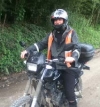 Fr. Louis Baudon de Mony, District Superior of FSSP Columbia, uses a motorcycle to visit his flock